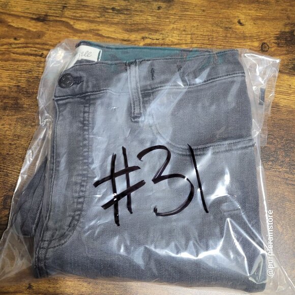 Madewell Jeans 28 Skinny 10" High Rise Charcoal Wash Tummy Control Slimming - Picture 13 of 13